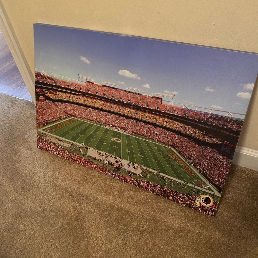 Washington redskins canvas old game